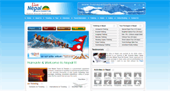 Desktop Screenshot of livenepaltours.com